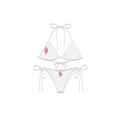 All-over print recycled string bikini