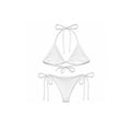 All-over print recycled string bikini